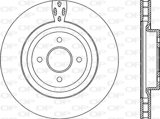 OPEN PARTS Тормозной диск BDA2225.20